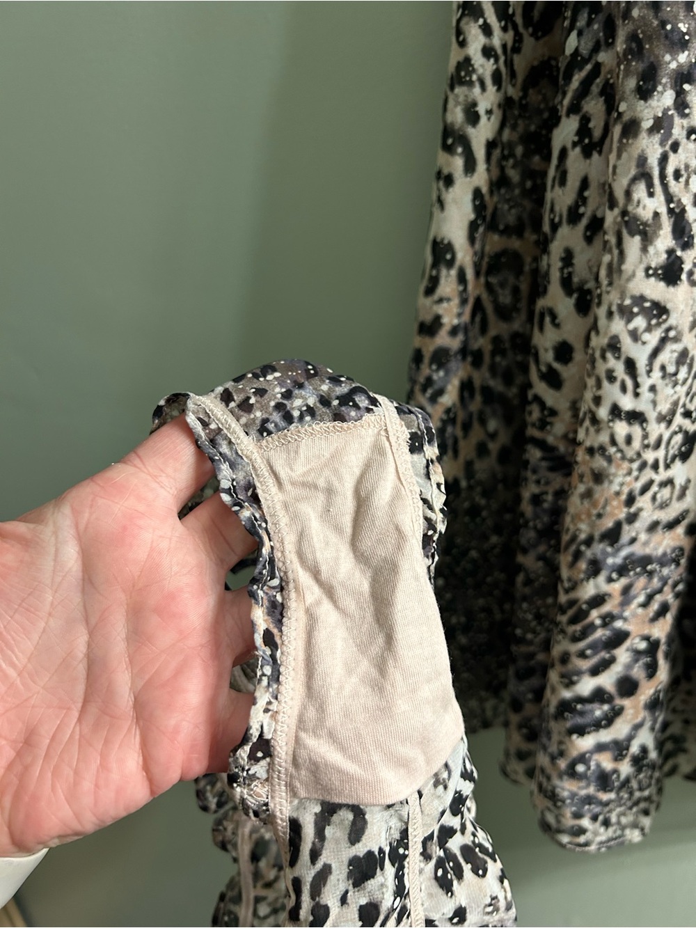 NWOT Victoria’s Secret Y2K animal print bedazzled tie back lingerie slip - Picture 11 of 11